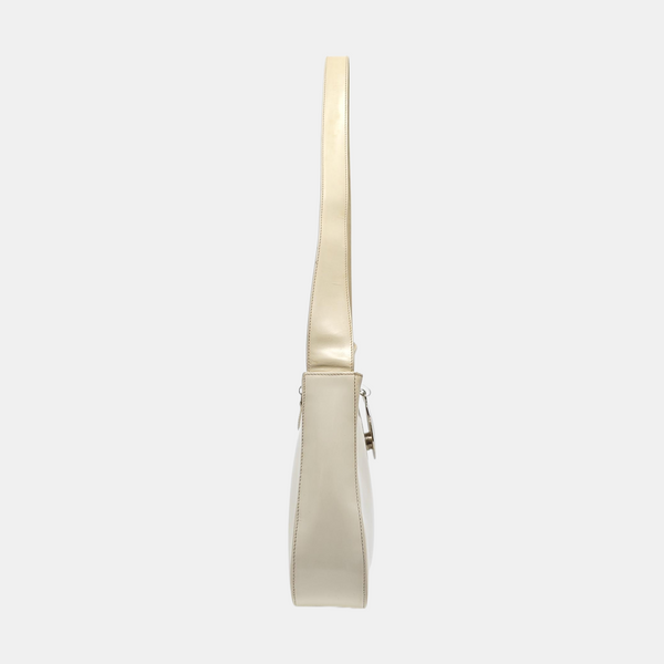 Calfskin Shoulder Bag White