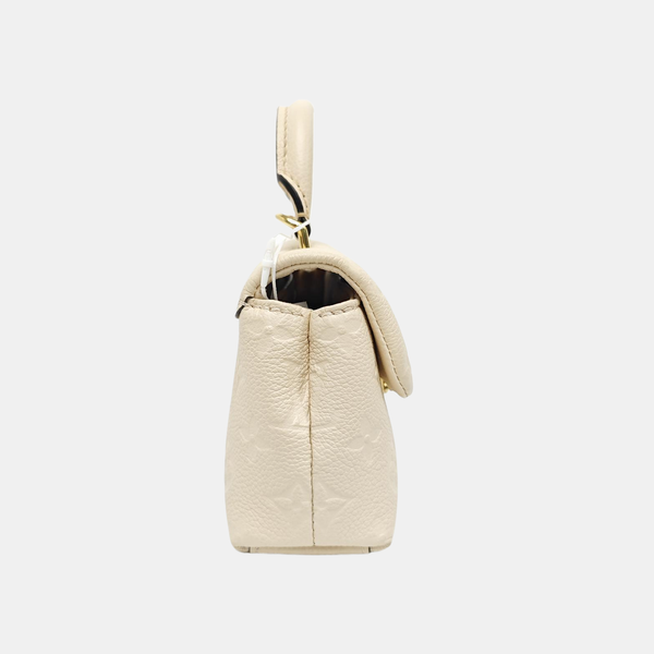 NANO MADELEINE Nano Monogram Calfskin Beige
