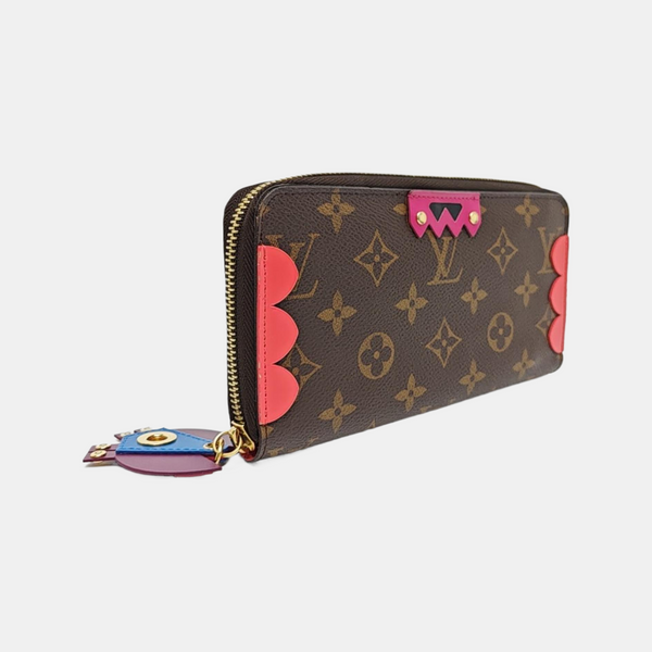 ZIPPY Monogram Coated Canvas Brown Wallet