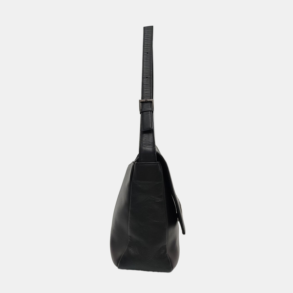 Calfskin Shoulder Bag Black