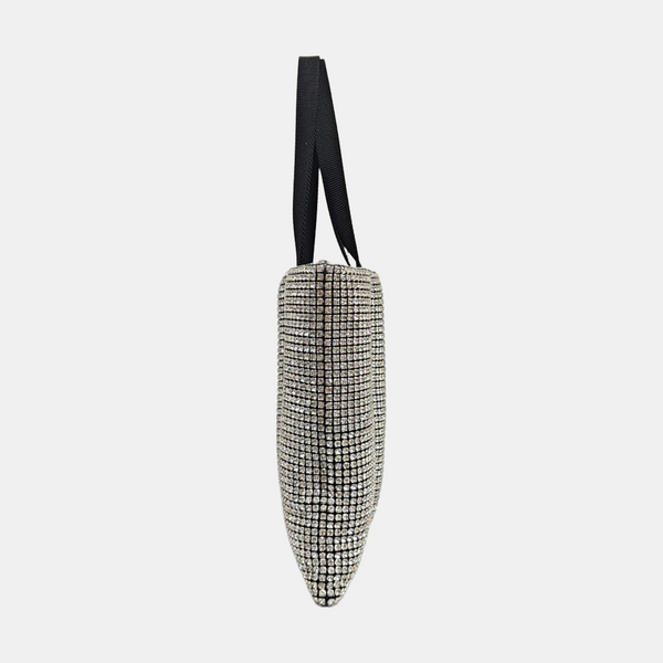 Lab-Grown Diamond Top Handle Bag Black