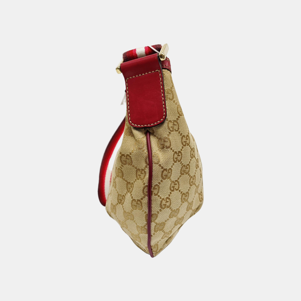 Monogram Canvas Shoulder Bag Beige