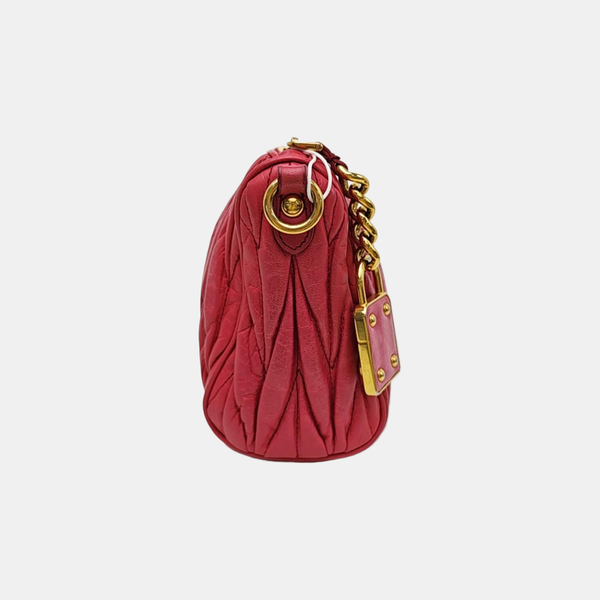 Matelassé Quilted Calfskin Pink