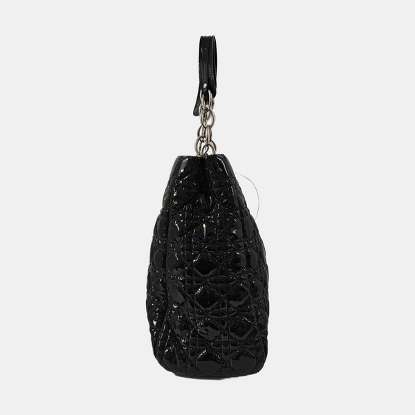 Dior Soft Cannage Patent Leather Black