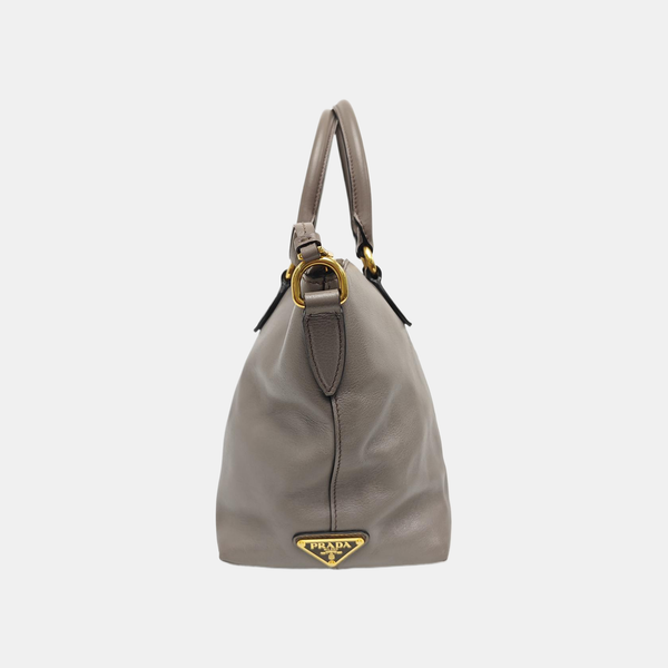 Calfskin Tote Bag Gray