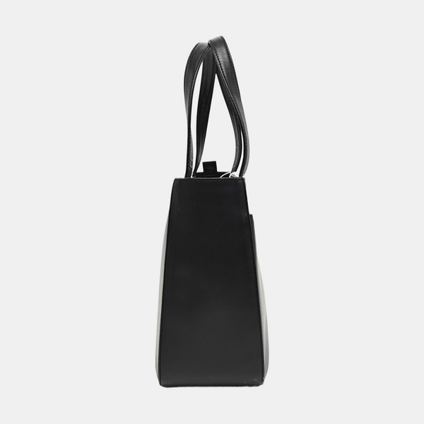Calfskin Top Handle Bag Black