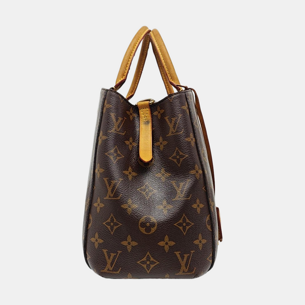 MONTAIGNE Monogram Coated Canvas Brown