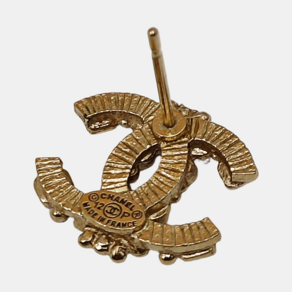 Pendientes CC en tono dorado, metal, otros dorados