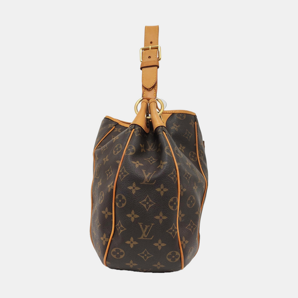 GALLIERA PM Monogram Coated Canvas Brown