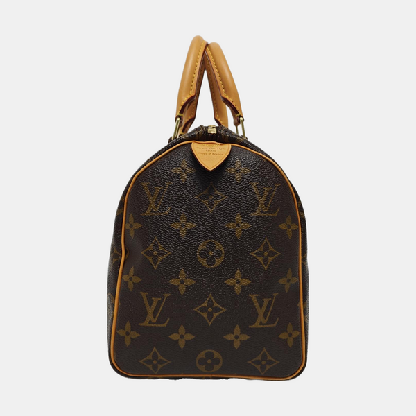 SPEEDY 25 Monogram Coated Canvas Brown