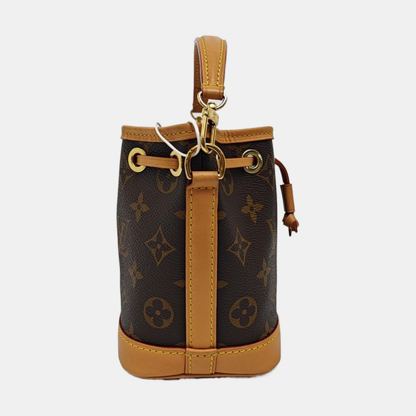 NOÉ Nano Monogram Coated Canvas Brown