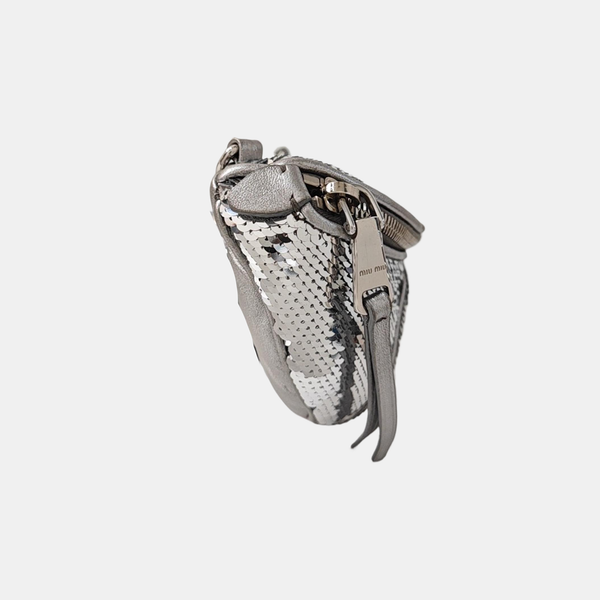 Two-Tone Waist Bag Special Material Silver