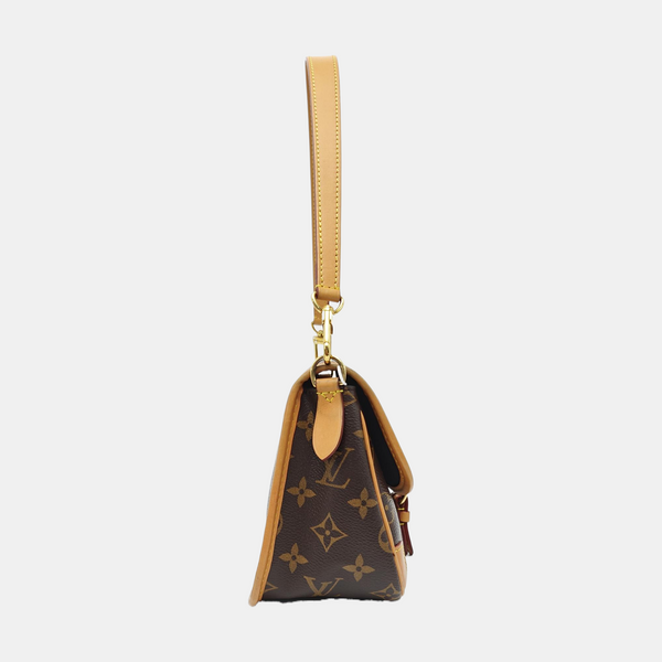 DIANE Monogram Coated Canvas Brown