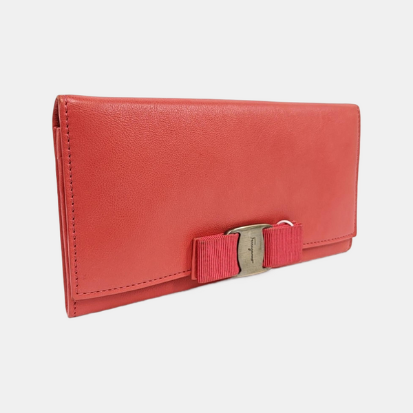 Vara Calfskin Red Wallet