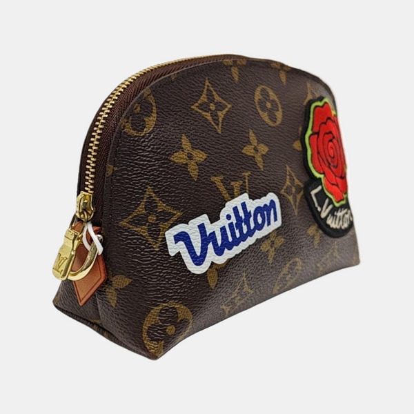 COSMETIC PM Monogram Coated Canvas Brown