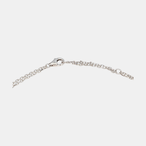 LOVE 18k White Gold Silver Necklace