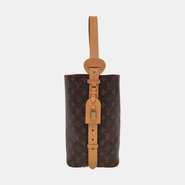 ALL IN GM Monogram Coated Canvas Brown