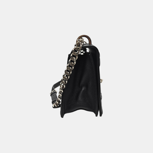 Diorama Medium Quilted Calfskin Black