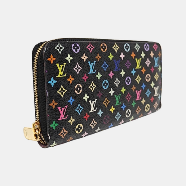 LV × TM ZIPPY Monogram Coated Canvas Black Wallet