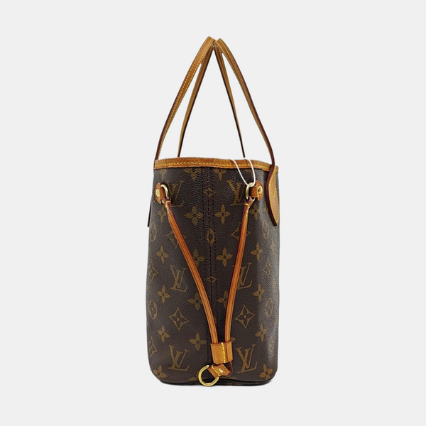 NEVERFULL PM Monogram Coated Canvas Brown