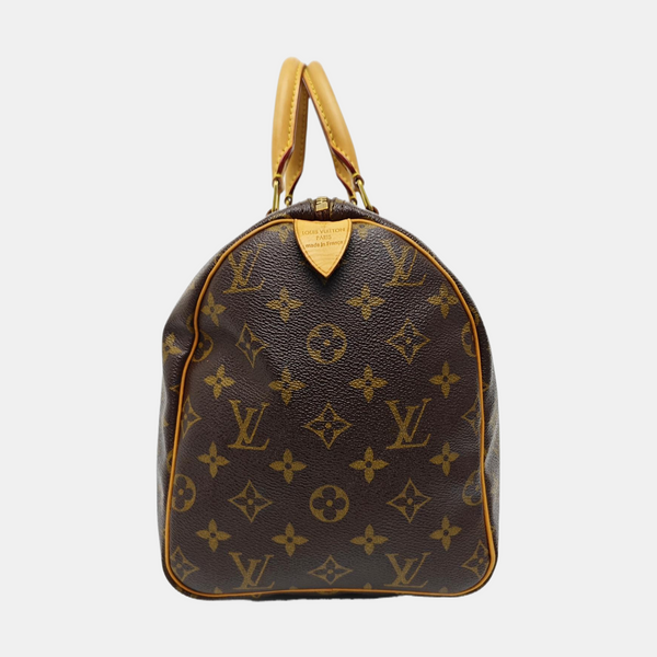 SPEEDY 30 Monogram Coated Canvas Brown
