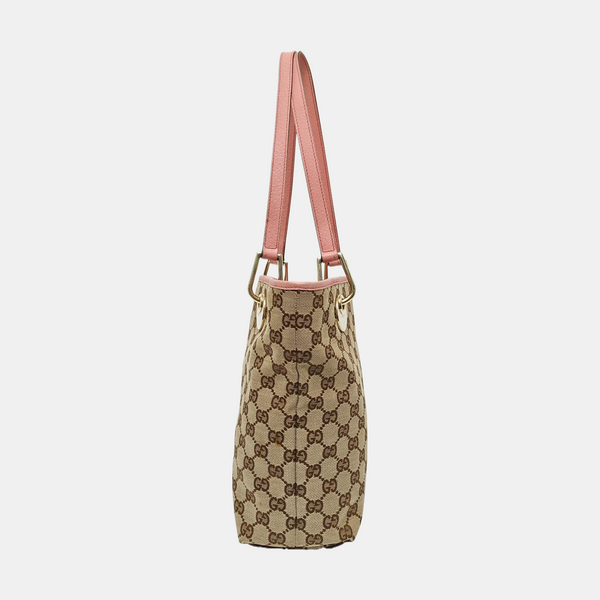 Monogram Canvas Top Handle Bag Beige