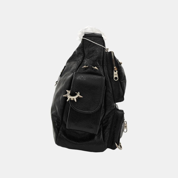 Lambskin Shoulder Bag Black