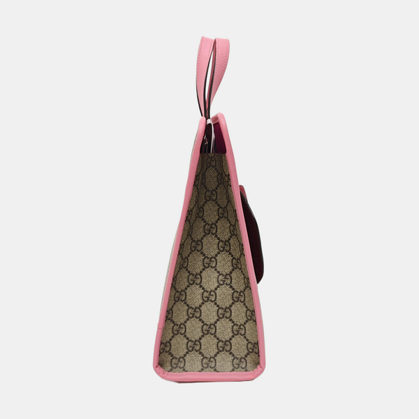 Children’s GG Bucket Monogram Coated Canvas Beige