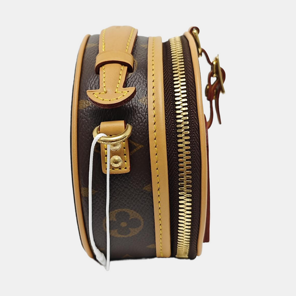BOITE CHAPEAU Mini Monogram Coated Canvas Brown