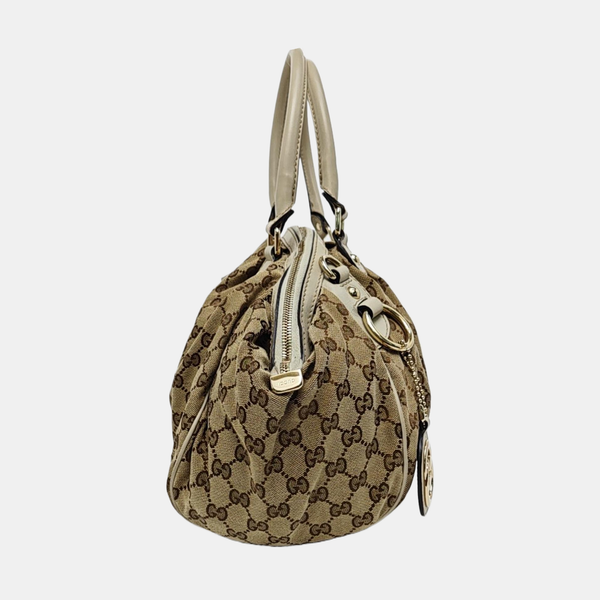Sukey Monogram Coated Canvas Brown