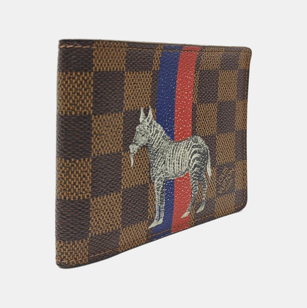 Damier Ebene Coated Canvas Wallet Brown