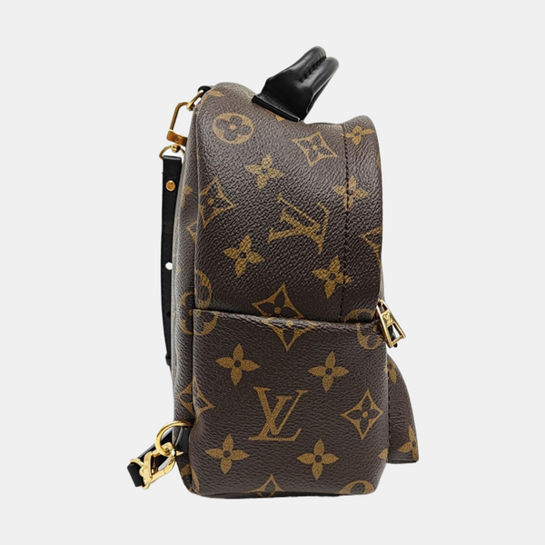 PALM SPRINGS Mini Monogram Coated Canvas Brown