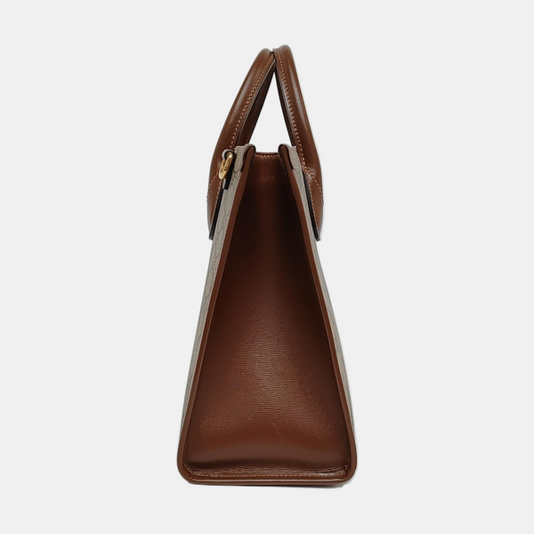 Retro Small Monogram Coated Canvas Brown