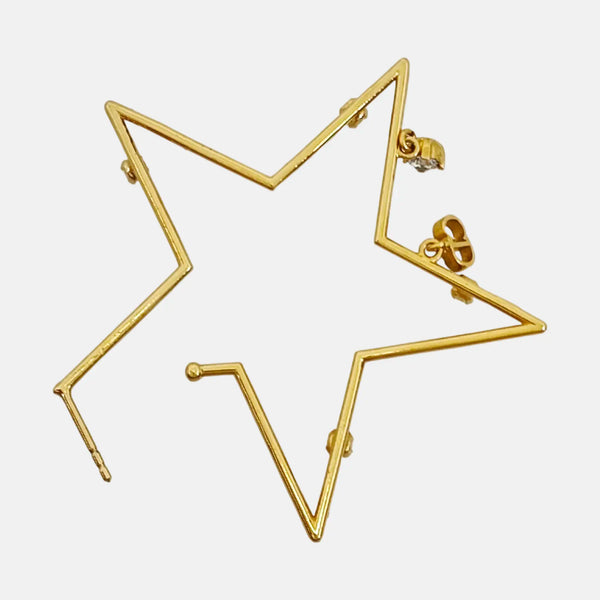 Metal Gold Earrings