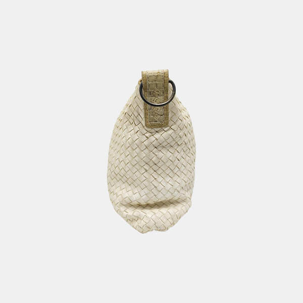 Leather Shoulder Bag White