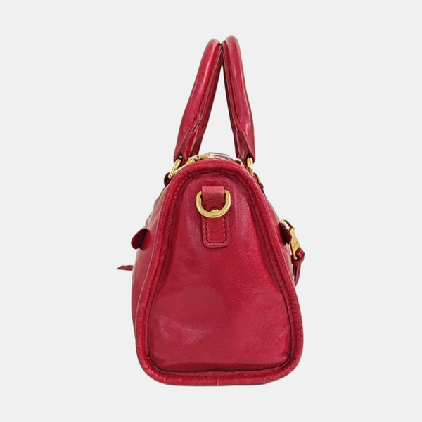 Calfskin Shoulder Bag Red