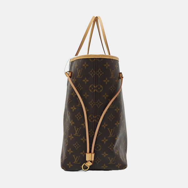 NEVERFULL GM Monogram Coated Canvas Brown