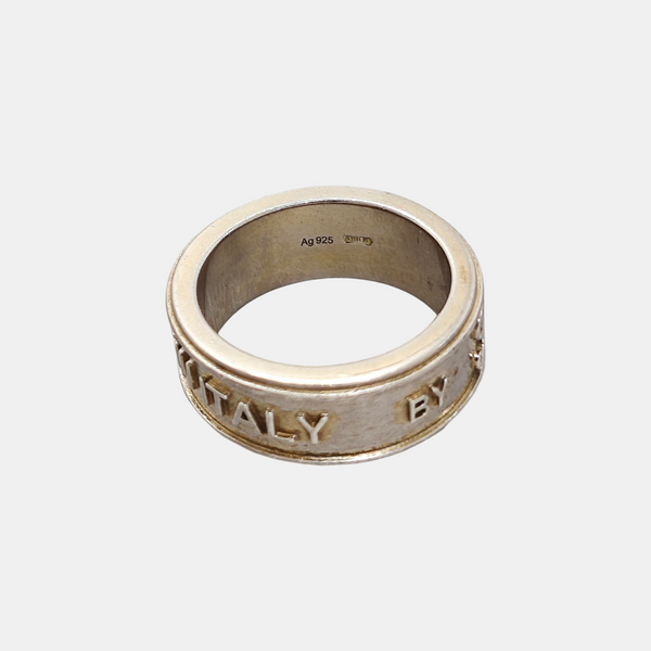 Interlocking G 925 Sterling Silver Ring HK 12