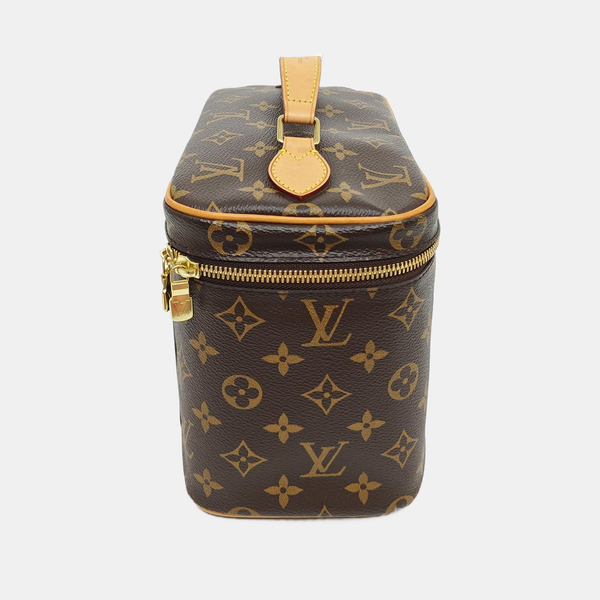 NICE BB Monogram Coated Canvas Brown