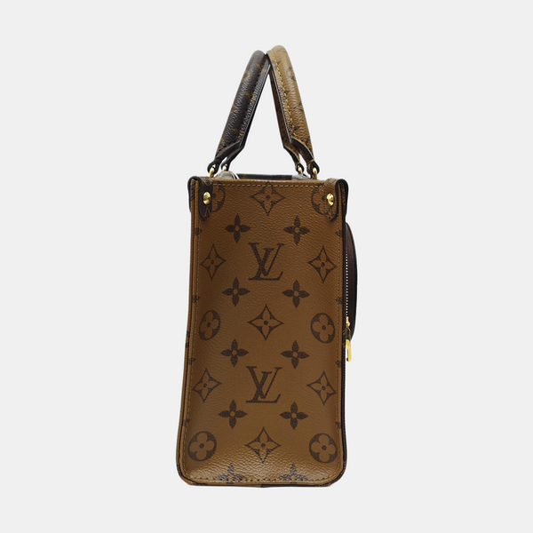 ONTHEGO PM Monogram Coated Canvas Brown