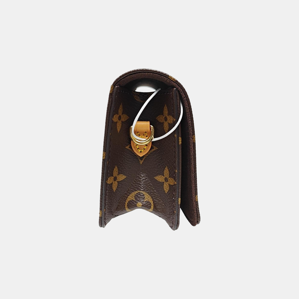 Lily Monogram Coated Canvas Brown