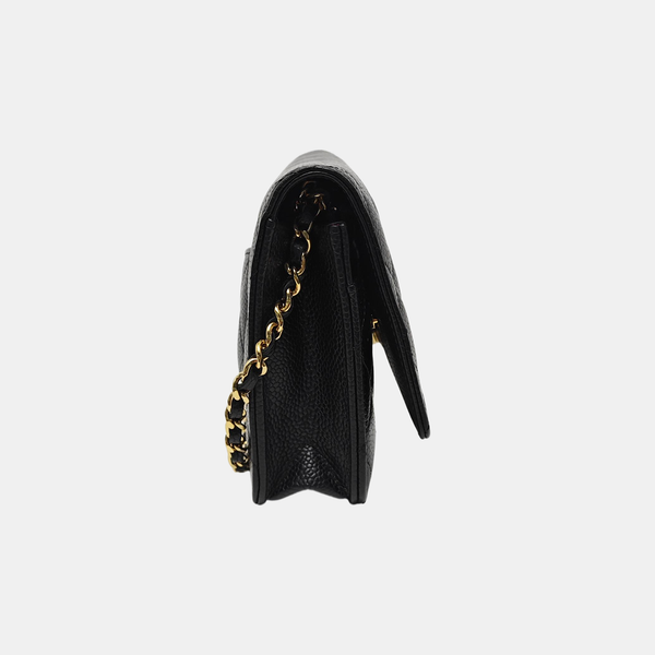 WOC Quilted Grained Calfskin Black