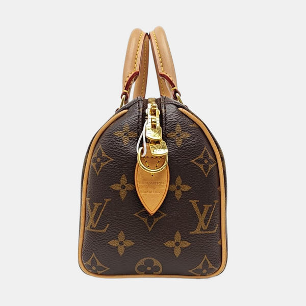 SPEEDY 20 Monogram Coated Canvas Brown