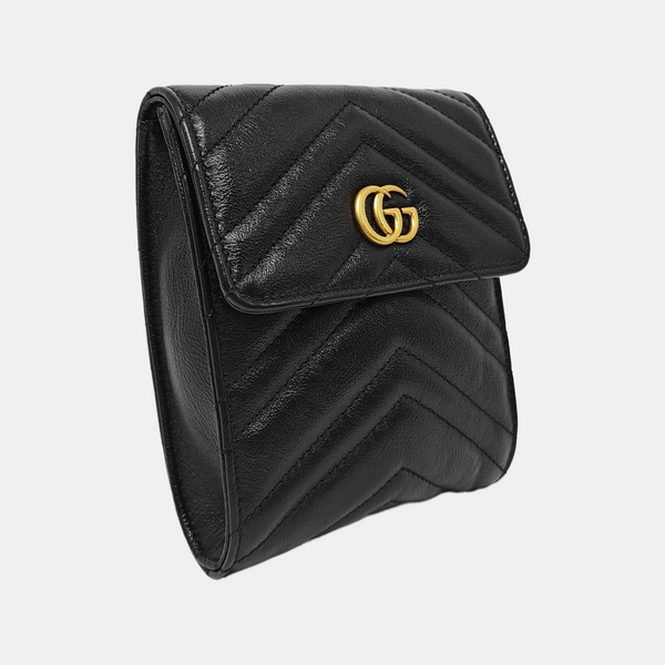 GG Marmont Mini Quilted Calfskin Black