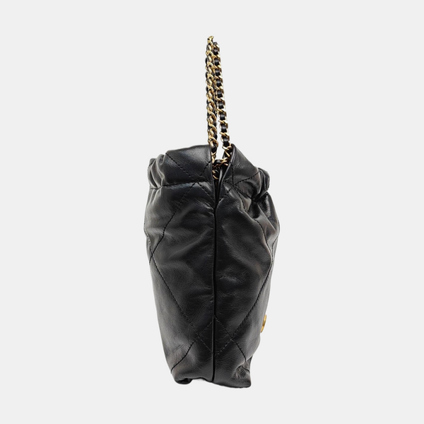 CHANEL 22 Mini Quilted Calfskin Black
