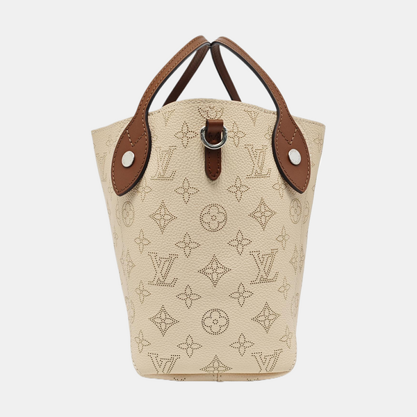 HINA PM Monogram Calfskin Beige
