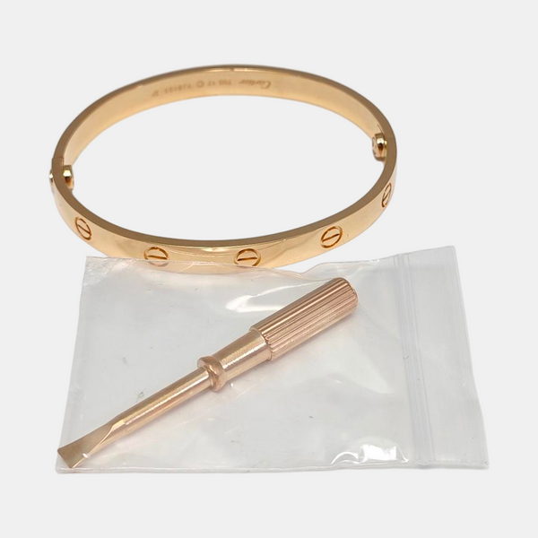 LOVE 18k Rose Gold Bangle