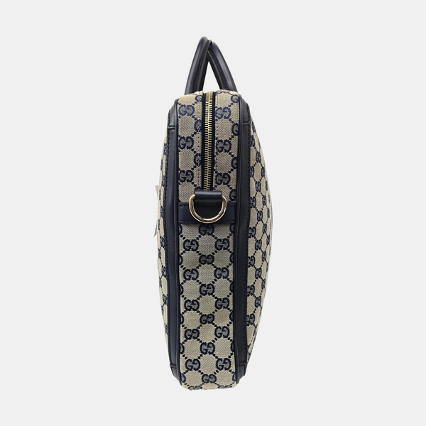 Monogram Canvas Tote Bag Beige