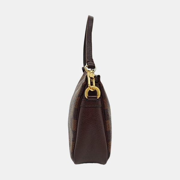 TROUSSE MAKE UP Damier Ebene Coated Canvas Brown