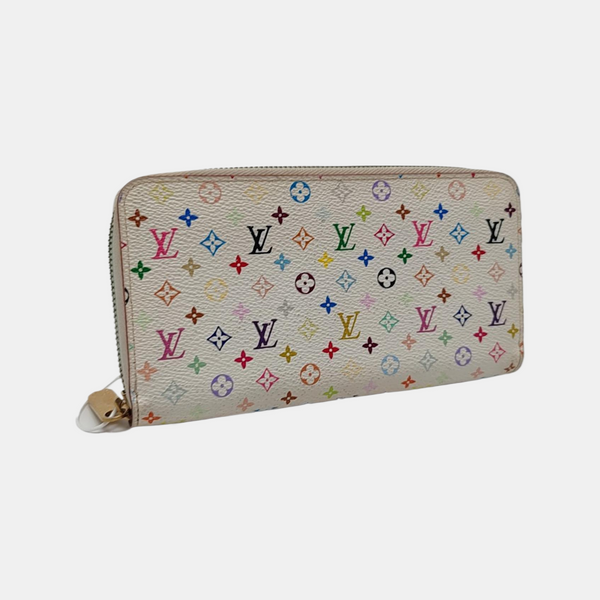 ZIPPY Monogram Coated Canvas White Wallet